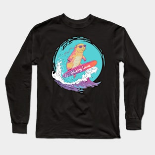 Catching Waves: Surfing Serenity Long Sleeve T-Shirt